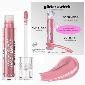 Lottie London x Harley Quinn Transforming Liquid Lipstick in Wanted (Nude Pink)
